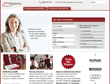 Tablet Screenshot of pro-komm.de